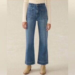 Faherty Blue Flare & Wide Leg Jeans